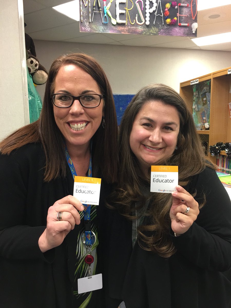 RuckerRocks's tweet photo. Rucker has added 2 new Level 1 Google Educators!!! Way to go @educatorcher @laceykuehn ! #LevelOneCertified #GoogleEducators https://t.co/iZX3YVeiNM