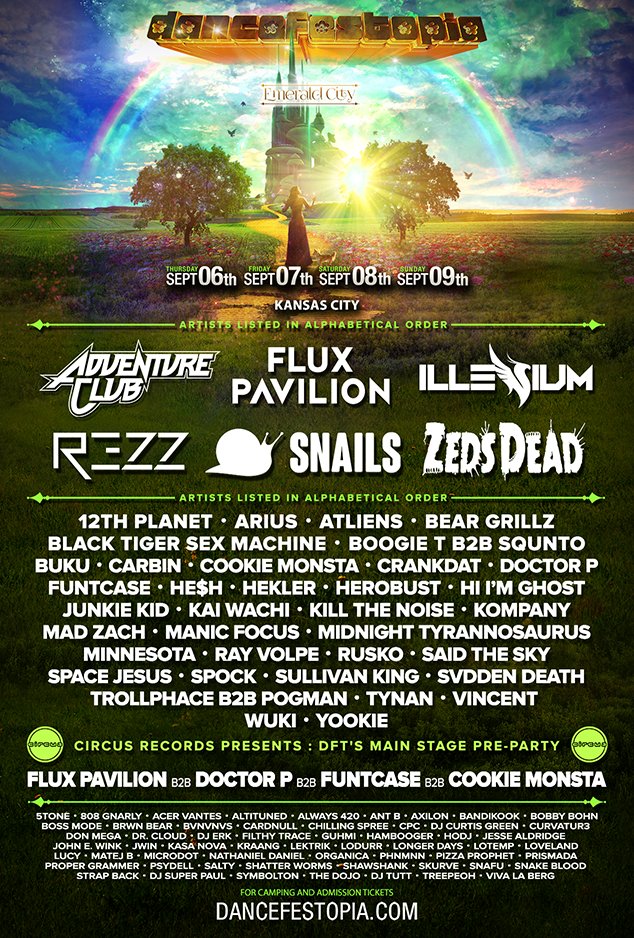 Dancefestopia's tweet image. D A N C E F E S T O P I A   2 0 1 8
**RT &amp;amp; Follow** to WIN a 3-Day Pass!!
Scoop tkts at goo.gl/ANhngf
#DFT2018 #EmeraldCity