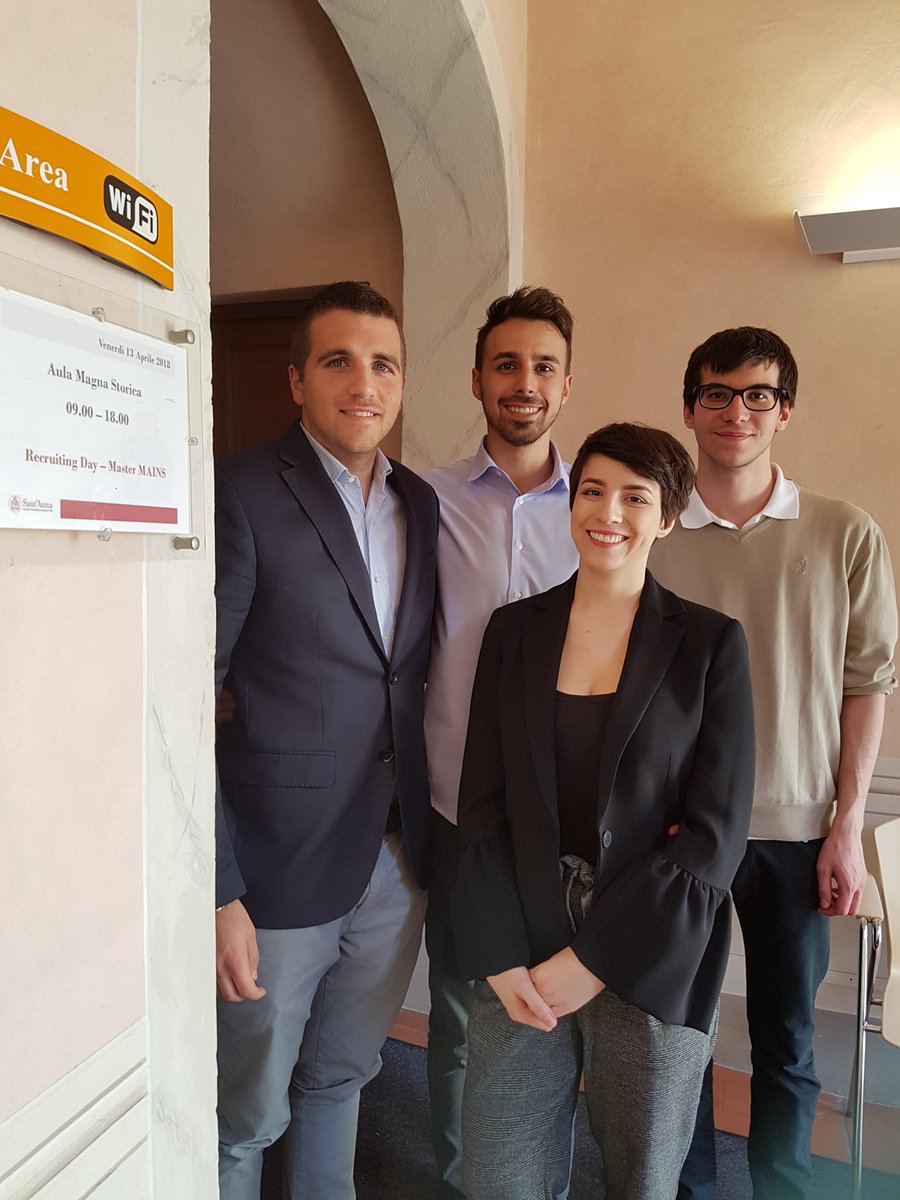 mastermains's tweet photo. #RecruitingDay - Master MAINS 2018 - Master Degree Innovation Management e Master MAINS ai colloqui con le aziende.L'opportunità di farsi conoscere.@AmadeusItalia @EngineeringSpa @CABEL @Arval @GruppoPiaggio @IBMItalia @Illogic​ @IntesaSanpaolo @LeroyMerlin @TelespazioMSS @TIM_Of https://t.co/j9bNGx8Qak