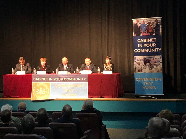 Pennsylvania officials from the Departments of Human Services, Aging, Community and Economic Development, State Police, and the Pennsylvania Emergency Management Agency.
