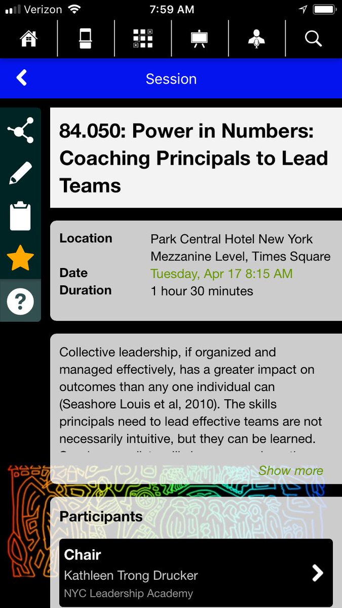 KatieDrucker's tweet photo. Finish #AERA18 on a high note! Join @NYCLeadership tomorrow to hear about #coaching #principals, with lessons from practitioners in Iowa and NYC. There *may* be doughnuts. 🍩🍩🍩 https://t.co/6ersi9DGA4