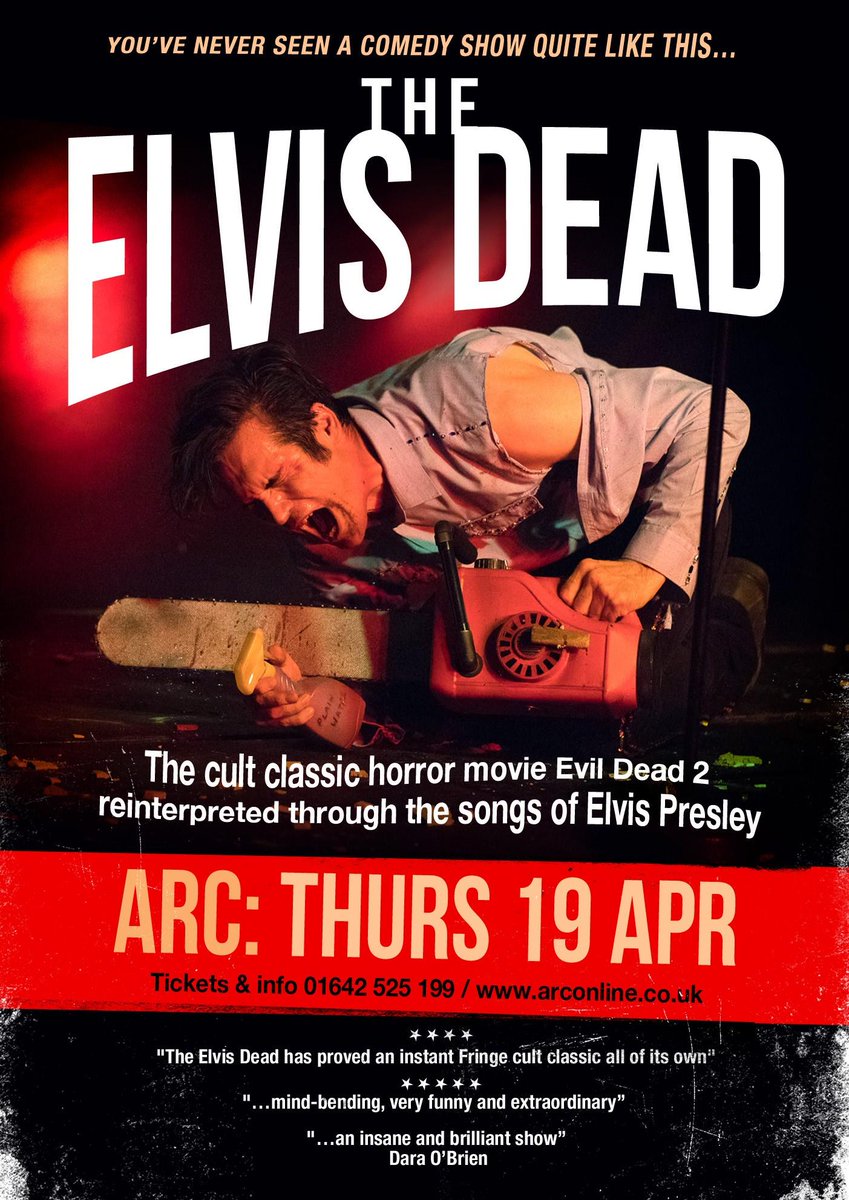 mouthofthetees_'s tweet photo. Really though, why wouldn't you come to this? 

Rob Kemp is taking care of business, baby. Evil Dead 2 reinterpreted via Elvis Presley. We're really excited for this and you should be too. 

Groovy. 

Final Tickets: https://t.co/hb1bXoPu9p…/comedy/rob-kemp-the-elvis-dead https://t.co/BY2BW1EK4d