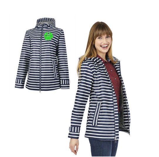 southerntouchmo's tweet photo. This week only enjoy $10 off our new New England Striped Rain Jacket! No code needed! https://t.co/WeO6rMuOsn #southerntouch #monograms https://t.co/mHbCxQC4Oy