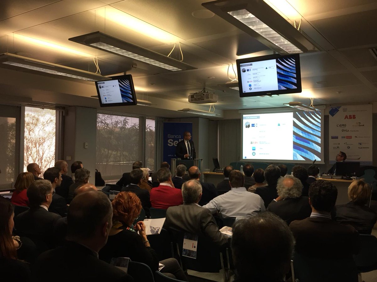 ClubDealOnline's tweet photo. Da #Genova, @BancaSella e @sellalab con @ConfindustriaGe presentano “Come l’innovazione può accedere al mercato dei capitali”. Presentano i loro progetti le ScaleUp ora in collocamento @armadioverde, #WearableRobotics, @growishcom, #ConnexionWorld e @AxiemeIT. #NotForTheCrowd https://t.co/uOef3rVBck