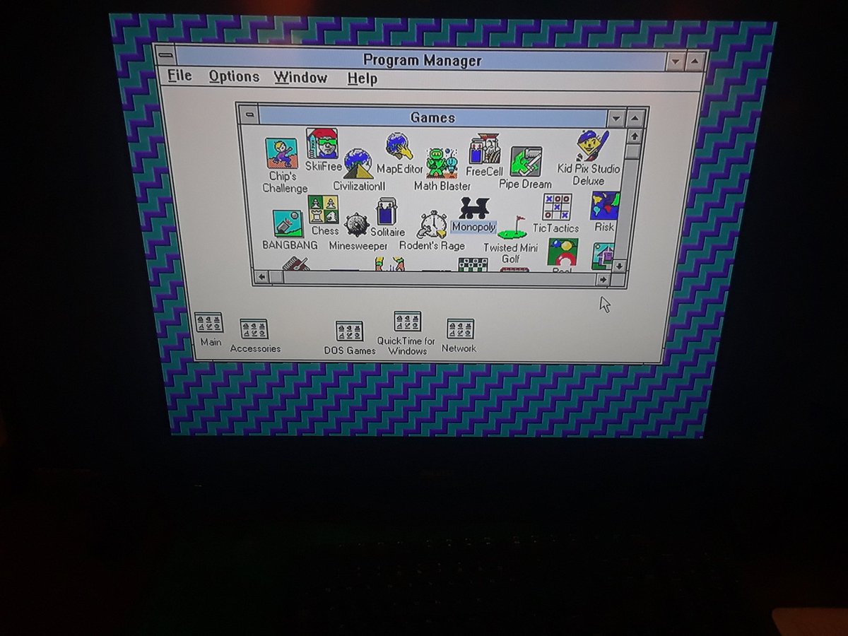 rootcompute's tweet image. This was my weekend #windows3 #dosbox #retropie