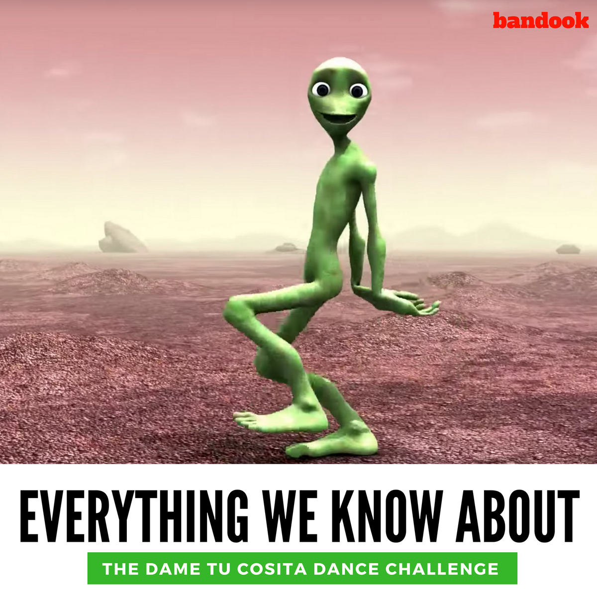 WeAreBandook's tweet photo. Everything you need to know about Dame Tu Cosita
And the #DanceWithAlien internet ‘challenge’
Here: https://t.co/DI01bVfBRQ.
#bandook #MemedayMonday #MemefulMonday #bandookBuzz #Shanatics #DameTuCosita #indianmemes #MusicMeme #latinmeme #elchombo #Bollywood #DanceChallenge https://t.co/6FICoSS2NG