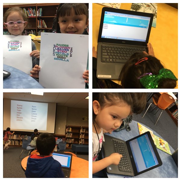 library_wsms's tweet image. Kindergartens turning a list of plant words into a WordCloud! @BoydBlackhawks