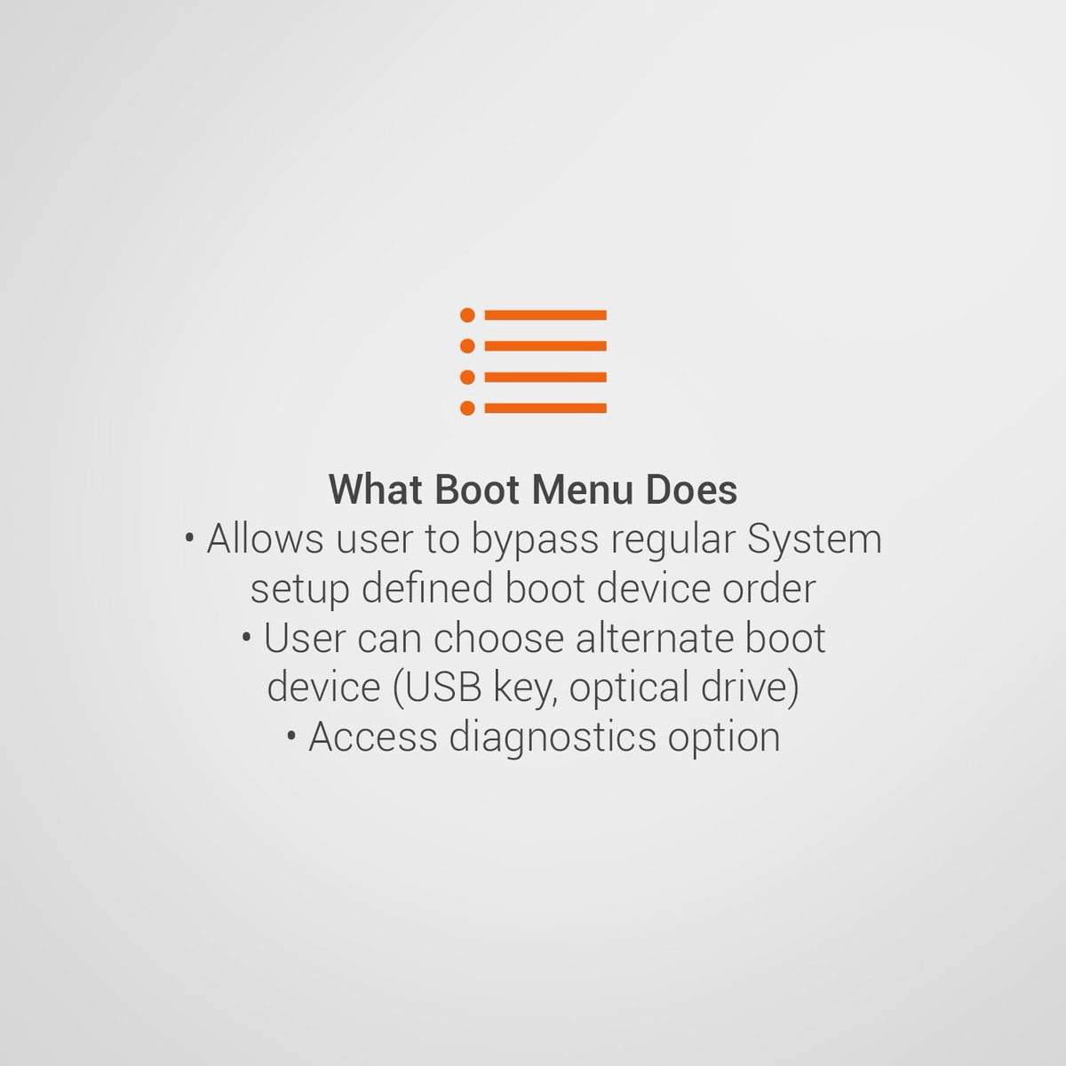 DellCares's tweet image. Understanding what your #Dell PC's #bootmenu does for your system and navigating it settings. #DellTips