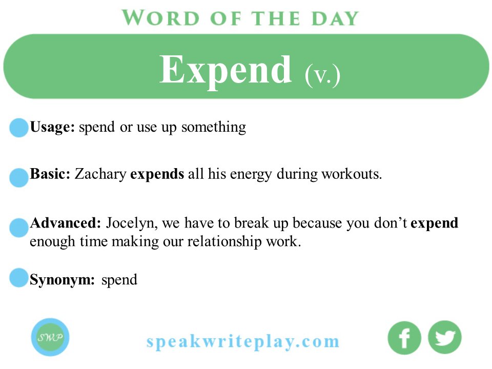 SpeakWritePlay's tweet photo. Katarina: What's wrong with you?

Blair: I #expended all my energy doing demolition work. I'm beat!

#English #learnEnglish #vocabulary #verbs https://t.co/WWg0GZ7kso