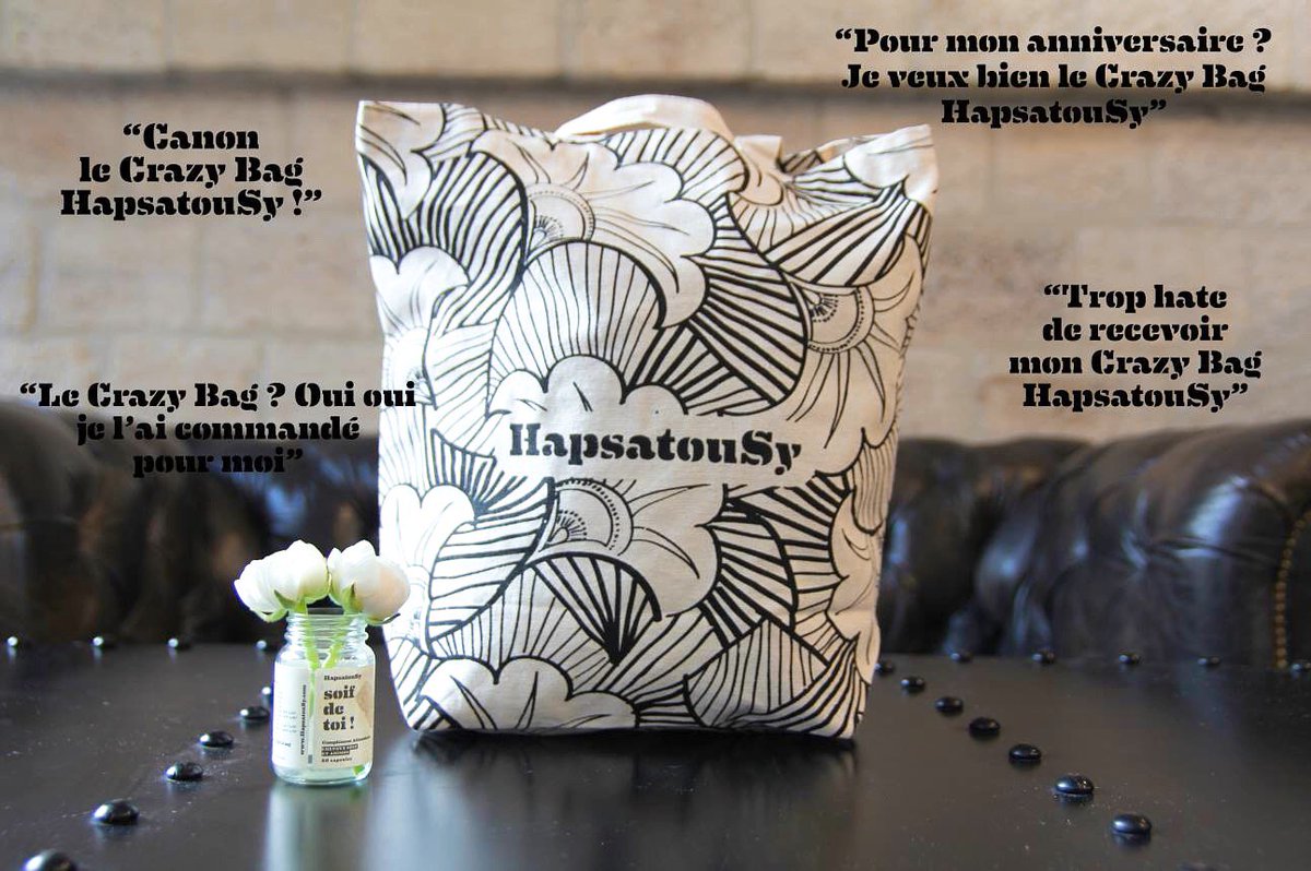 HapsatouSy's tweet photo. On adore nos clientes ! Et visiblement elles attendent avec impatience leur #CrazyBag !
Mais rassurez-vous, il nous en reste quelques uns ! Et toujours avec 5 produits Best Sellers #HapsatouSy ;-)
Il est à shopper ici : https://t.co/diwx5QQvCl…/142-392-crazy-bag.html https://t.co/kWRVzZzT7o