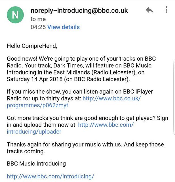 BettySinful's tweet photo. Reposting @comprehendofficial:
Look out for my new single Dark Times with @starboysunsun getting it's radio debut on @bbcintroducing Tonight!
Make sure you tune in so you don't miss it!π₯π₯ #bbcintroducing #hotfor2018 #newmusic #NewSingle #out #May4th #darktimes #Sunsun #tunein https://t.co/MQ4AGFy3ja