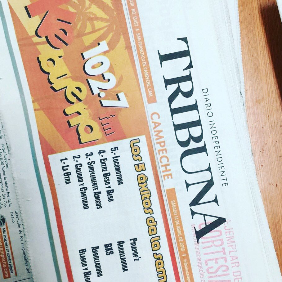 payapopz's tweet photo. 🤩Que Chida Noticia🤩
Entre los 5  MÁS Sonados  EN RADIO 🎙📻 ay papa!!!! 
#LOCOMOTORA  #KeBuena🙈💜❤️ 🙏 https://t.co/sVC5O4QT63