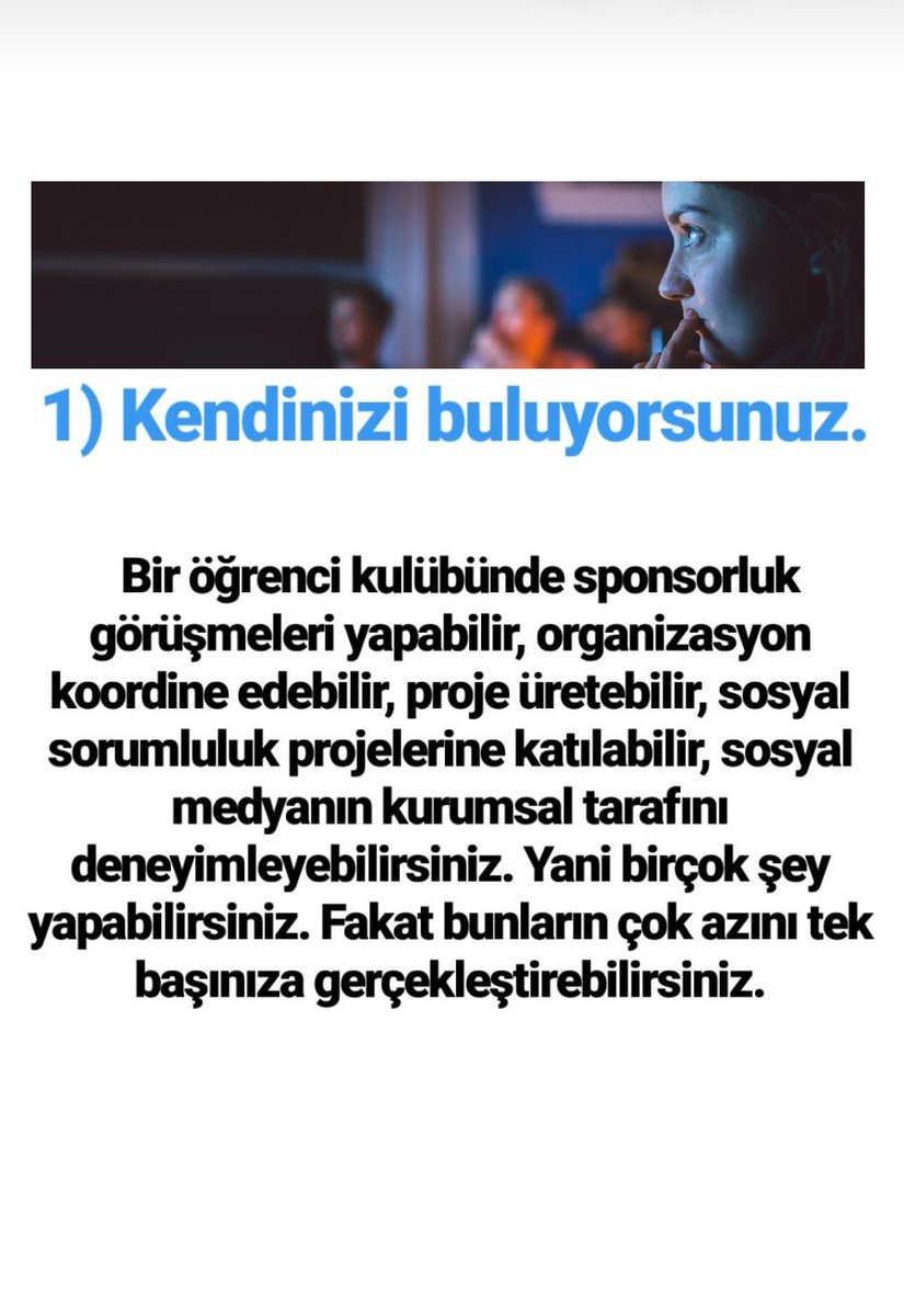 SocialLeadersM's tweet photo. Üniversite kulüplerine katılmak için 4 önemli neden 👇 #socialleadersclub https://t.co/uQ2r580c07