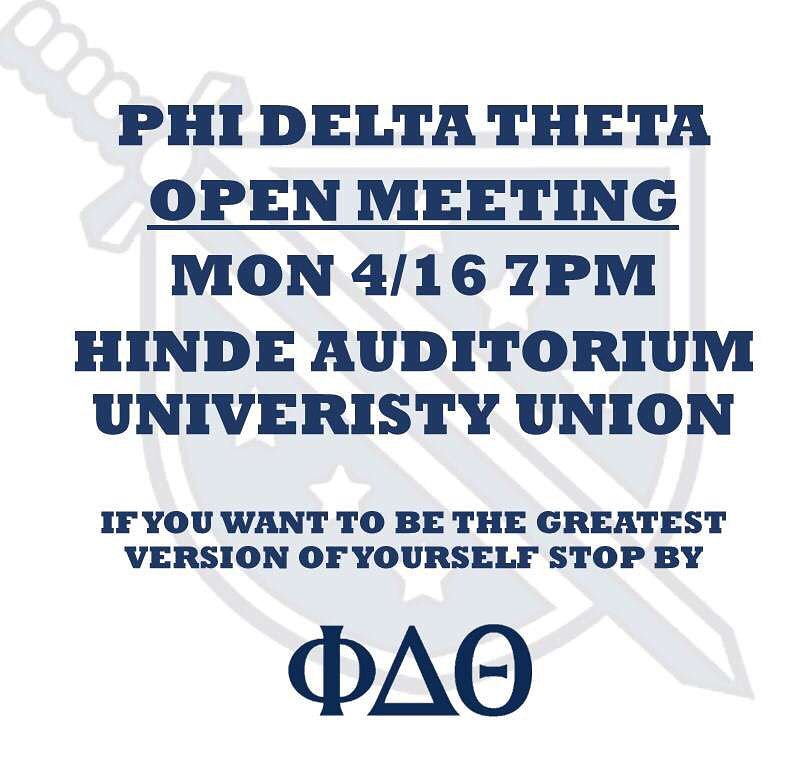 SacStatePhiDelt's tweet image. Come visit our meeting today at 7 PM in the Hinde Auditorium to become the greatest version of yourself.
•
•
•
#PhiDelt 
#Openmeeting
#proudtobeaPhi