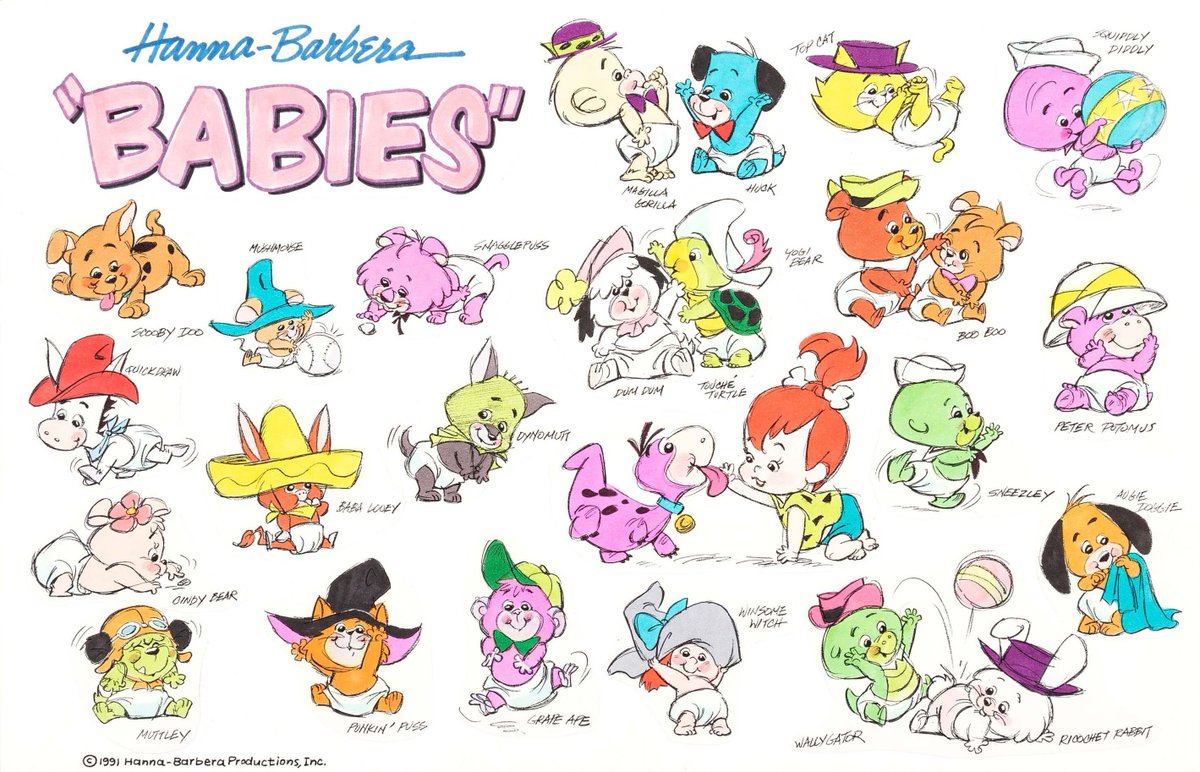 Hanna-Barbera "Babies" presentation art by Iwoa Takamoto (Hanna-Barbera, 1991).