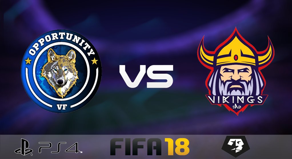 VikingsSAD's tweet photo. #FIFA18 | MATCH DAY

🏆 @ProGamingCT
📆 Jornada 4
⏰ 22:40
🆚️ @SlavaPs4

🏆 @VFOspain
📆 Jornada 4
⏰ 23:10
🆚️ @OpportunityVF

💪Mucha suerte a nuestros rivales!

🔴⚫ #GoVikings !!! https://t.co/B8zv4De13P