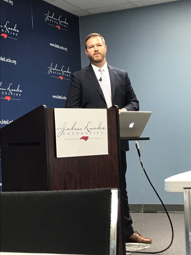 Great presentation to @JohnLockeNC on #opencompetition in #infrastructure by @AmChemistry Michael Power.