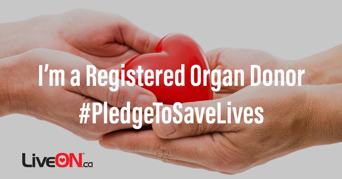 LiveOnRegithon's tweet photo. ARE YOU A REGISTERED ORGAN DONOR? Let us know using #PledgeToSaveLives! Together we can inspire #Canadians!! #LiveOnRegithon https://t.co/5VxA7hifvM