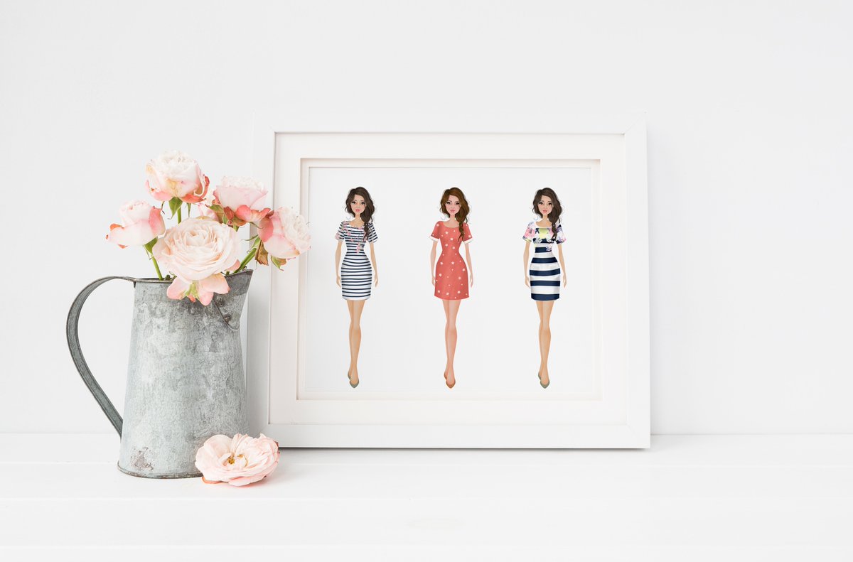 Enjoying the sunshine, and dreaming of Summer dresses...couldn't resist drawing these pretty <a href="/Joulesclothing/">Joules</a> ones - hannahweeks.uk/blog/joules-je…. #Joules