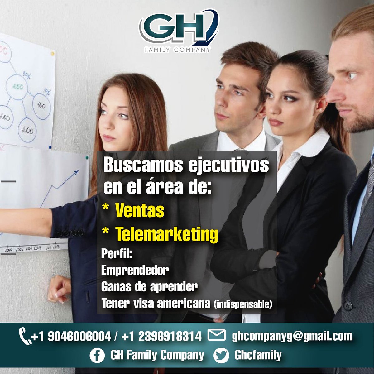 GHCFAMILY's tweet photo. No necesitas tener experiencia en ventas, solo tener muchos deseos de aprender.

#GhFamily #Charleston #EjecutivosDeVentas #VentasCharleston #Summerville #USA  #VenezolanosEnCharleston #GanaDolares #Millonarios #AmericanDream #Dream #Dolar #Dolares ##Empleo #Vendedor #Ejecutivo https://t.co/3HUaR9qh5J