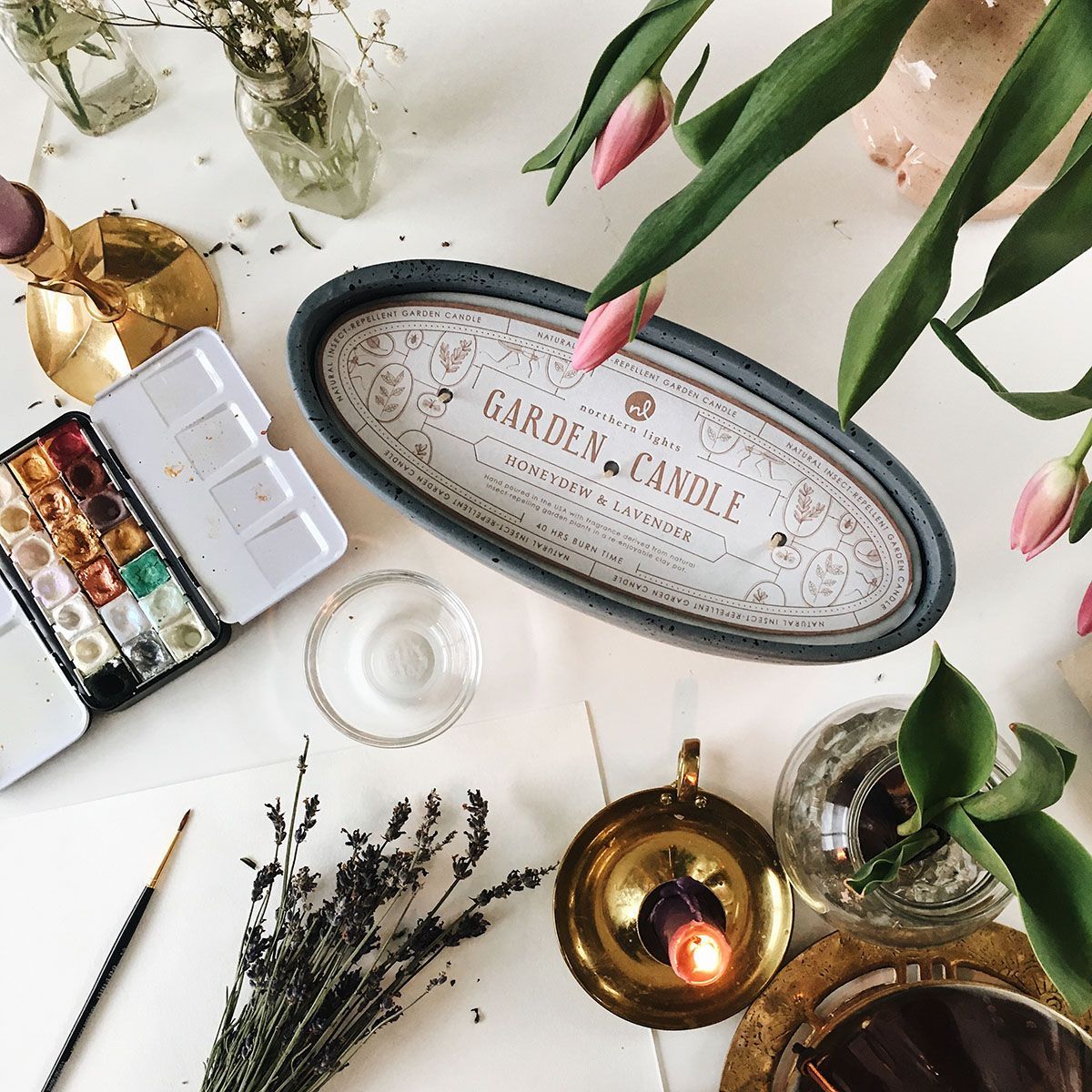 We had the pleasure to collaborate with Kaila Jackson of Blue Green Patina and she painted the prettiest watercolor series inspired by our Honeydew &amp; Lavender fragrance! 🌷🌼🌹
northernlightscandles.com/blogs/the-art-…