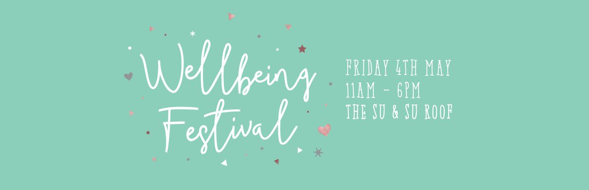 The #Wellbeing Festival has been rescheduled to the 4th May 11am-6pm on the SU Roof. Find out more here: facebook.com/events/5766268… #health <a href="/upsu/">UPSU</a>
