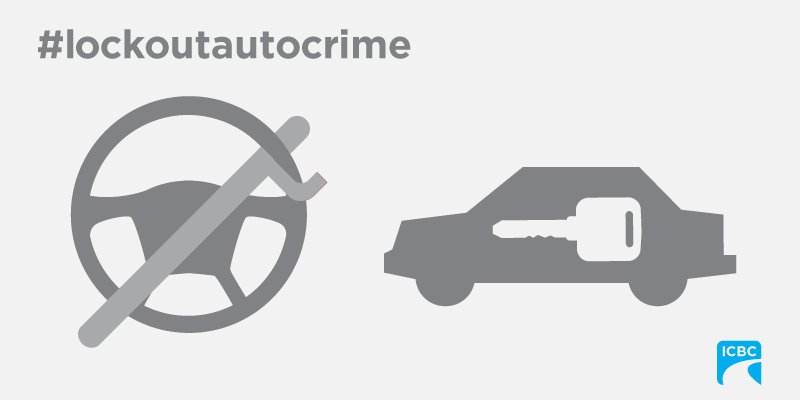 icbc's tweet image. Locked or looted? Use an immobilizer and lock your doors to ensure your vehicle is secure. More tips at ow.ly/BHSl30iX1A3 #LockOutAutoCrime #LockItOrLooted