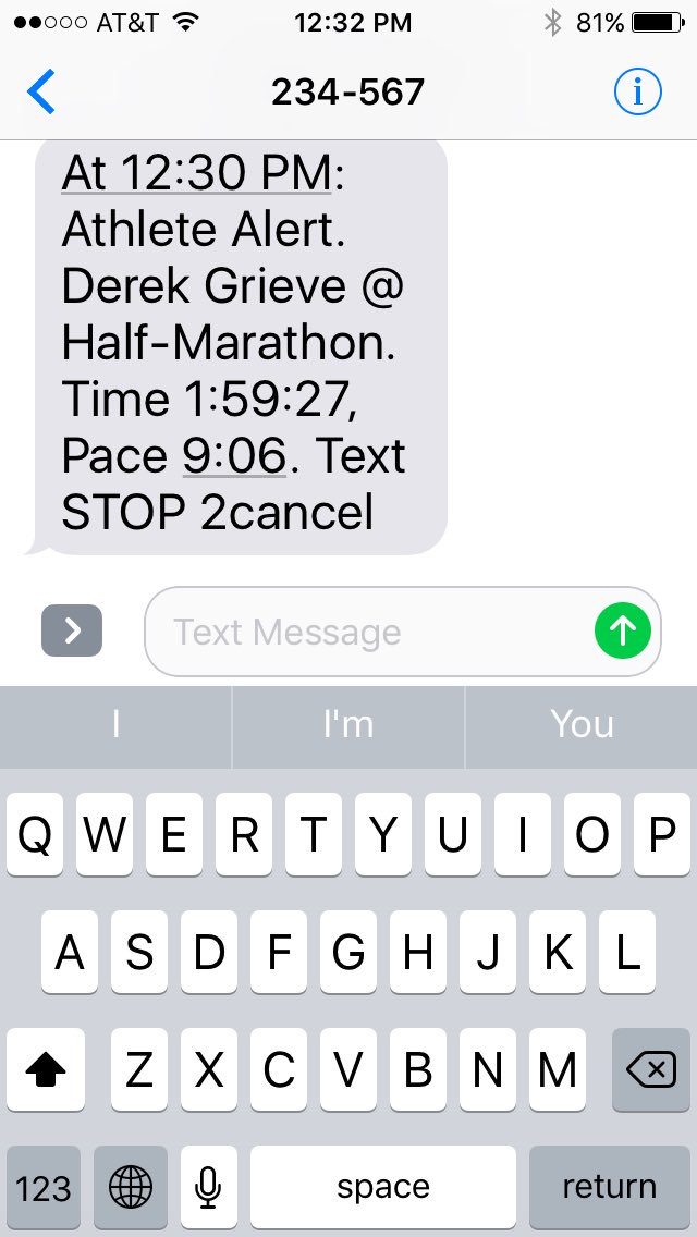 Bobbie_Grieve's tweet photo. Half way, only 13.1 miles left @dgrieve2 @CarbonellDHS #Boston2018 #TEAMGRIEVE https://t.co/4qdC6g1ix0