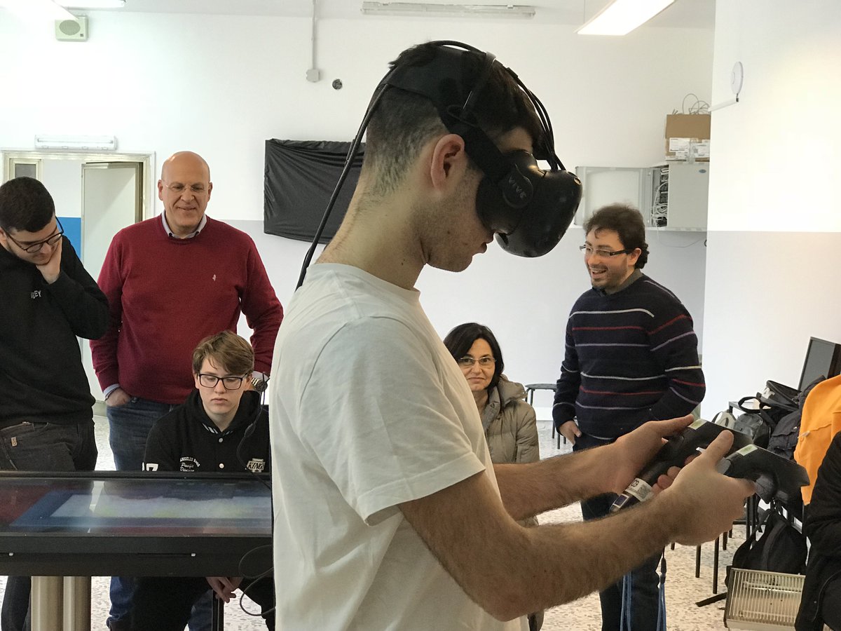 fabiods_it's tweet photo. GAM LAB Large Scale Pilot has been launched today in Salerno. 74 learners from 2 Institutes will be involved in a 1,5 month testing program learning Spatial Geometry, Ceramics cultures &amp; production, Fab Lab 3D printing and Chemistry, through innovative technologies/methodologies https://t.co/LTjTNSFogR