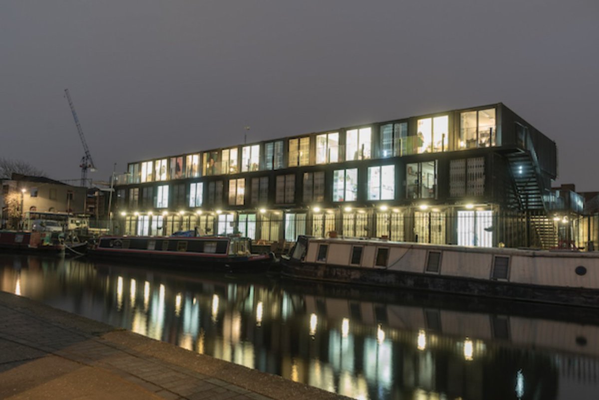 creative use of containers for providing vibrant workspaces in East London detailed in The Wharf inyourarea.co.uk/news/container….   @CTIAInfo1