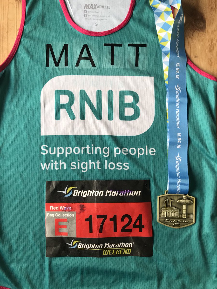 mattmcc_'s tweet photo. Marathon 3 of 4 over and done. Cramp, blisters, sore ITB (both sides) and general grumpiness just a few of the problems. But loved every minute all the same. Raising money for @RNIB https://t.co/axMTVMG46z https://t.co/6A8oa14eZW