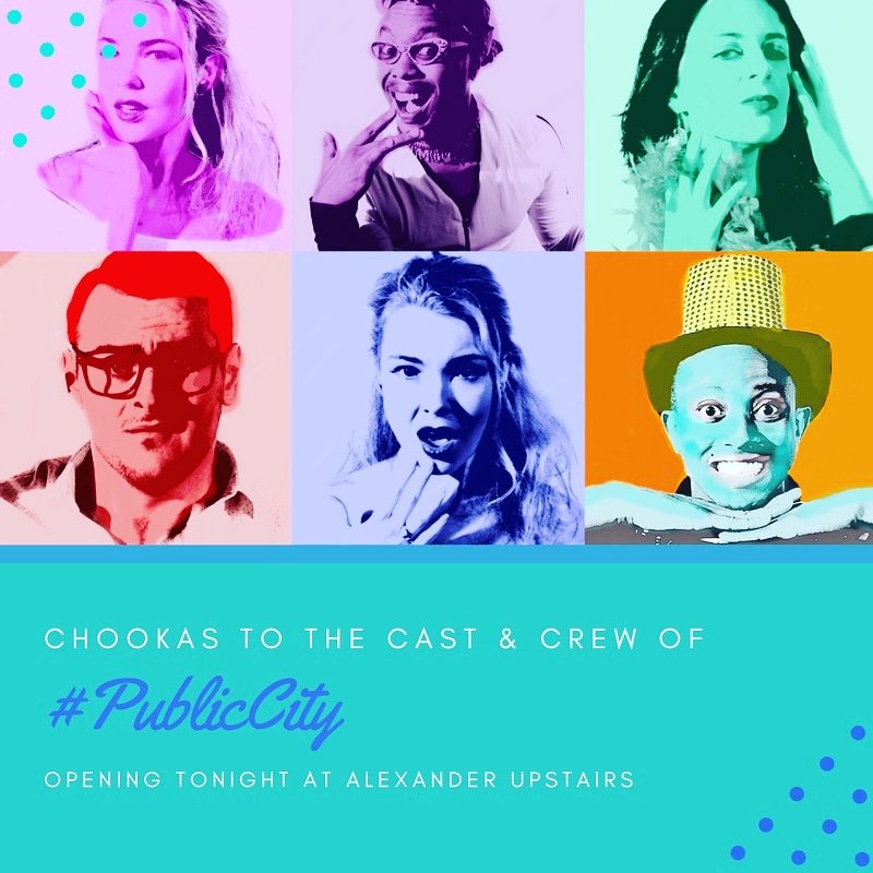 TheatreSceneCpt's tweet photo. The musical satire #PublicCity, set in the future when the legal system has become an afterthought and public opinion is the most valuable commodity, starts its 6 show run at @alexanderbarct tonight. 

1st two shows already sold out! Book tickets online at https://t.co/GwCearjIJB https://t.co/8yaajuYMuI