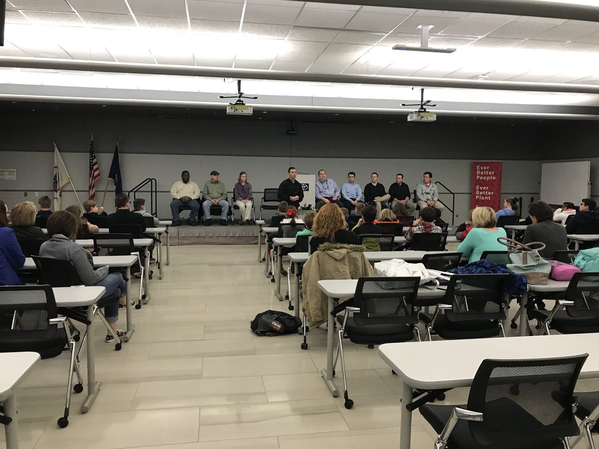 <a href="/fcs_gt/">FCS Gifted and Talented</a> students loved learning about manufacturing <a href="/VisitToyotaKY/">Toyota Kentucky Experience Center</a> today. Awesome tour! Special thanks to the panel of engineers who discussed the engineering profession and answered lots of great questions!