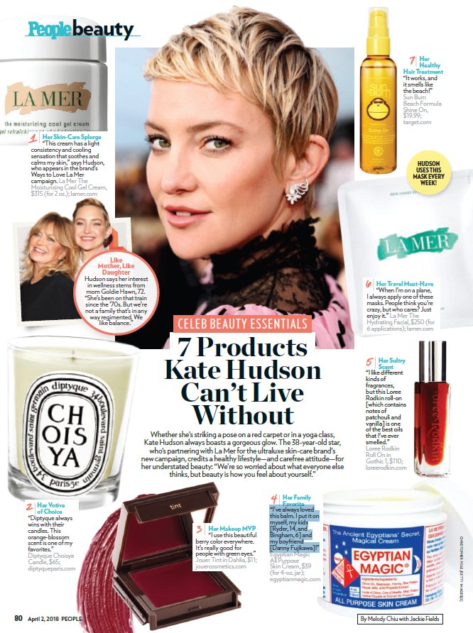 kate hudson skin care