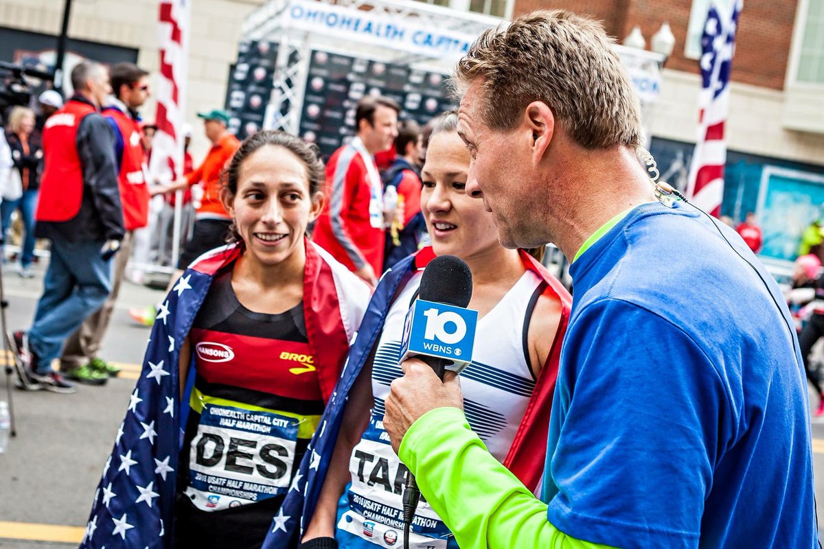 CapCityHalf's tweet photo. Two years ago @des_linden was racing on the streets of Columbus at Cap City. Today she became @bostonmarathon CHAMPION! CONGRATS! @Columbus_Sports @OhioHealth @10TV https://t.co/dN3N781CHv