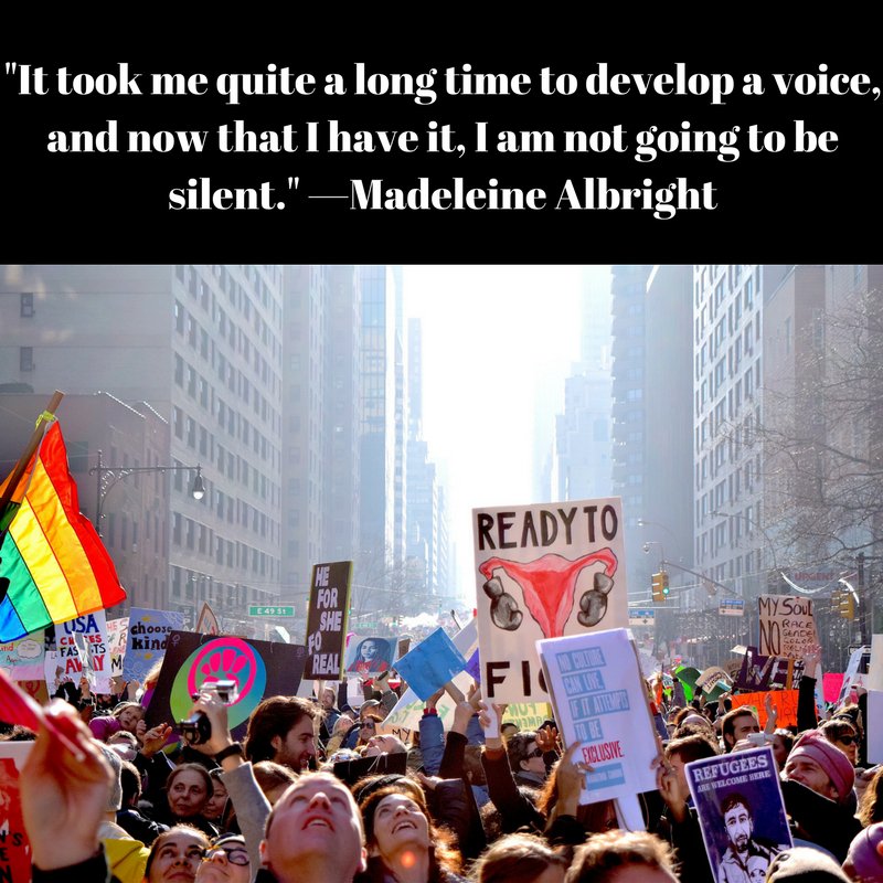 bts_zine's tweet photo. "It took me quite a long time to develop a voice, and now that I have it, I am not going to be silent." —Madeleine Albright #WomenRunTheWorld #WomenEmpowerment #GenderEqualWorld #genderequity https://t.co/ieC18GkZnb