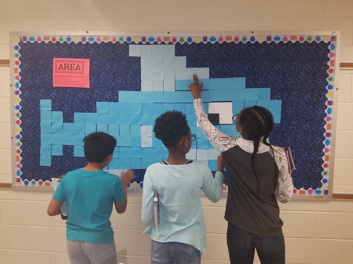 d2wake's tweet image. These Sharks are loving the interactive area and perimeter bulletin board here at @WillardModelES #mathmonth #mathiseverywhere