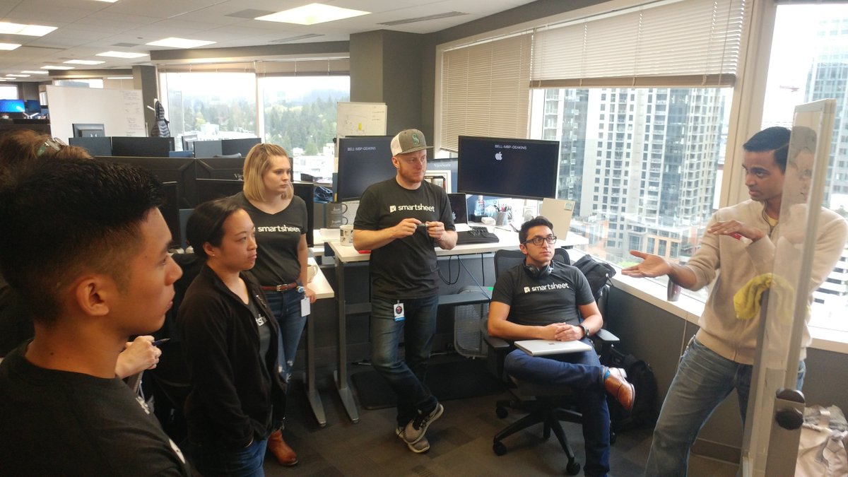 SmartsheetDev's tweet photo. Teams planning out what they're going to build during the week.
#HackTheSheet https://t.co/MaM6twhVDF