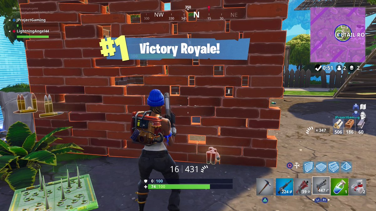 Lightning4angel's tweet photo. Me And Project Won A Duo Match Our First Win!!!! #Fortnite #Win #Chuffed #WithProject https://t.co/aRFr8pHrXq