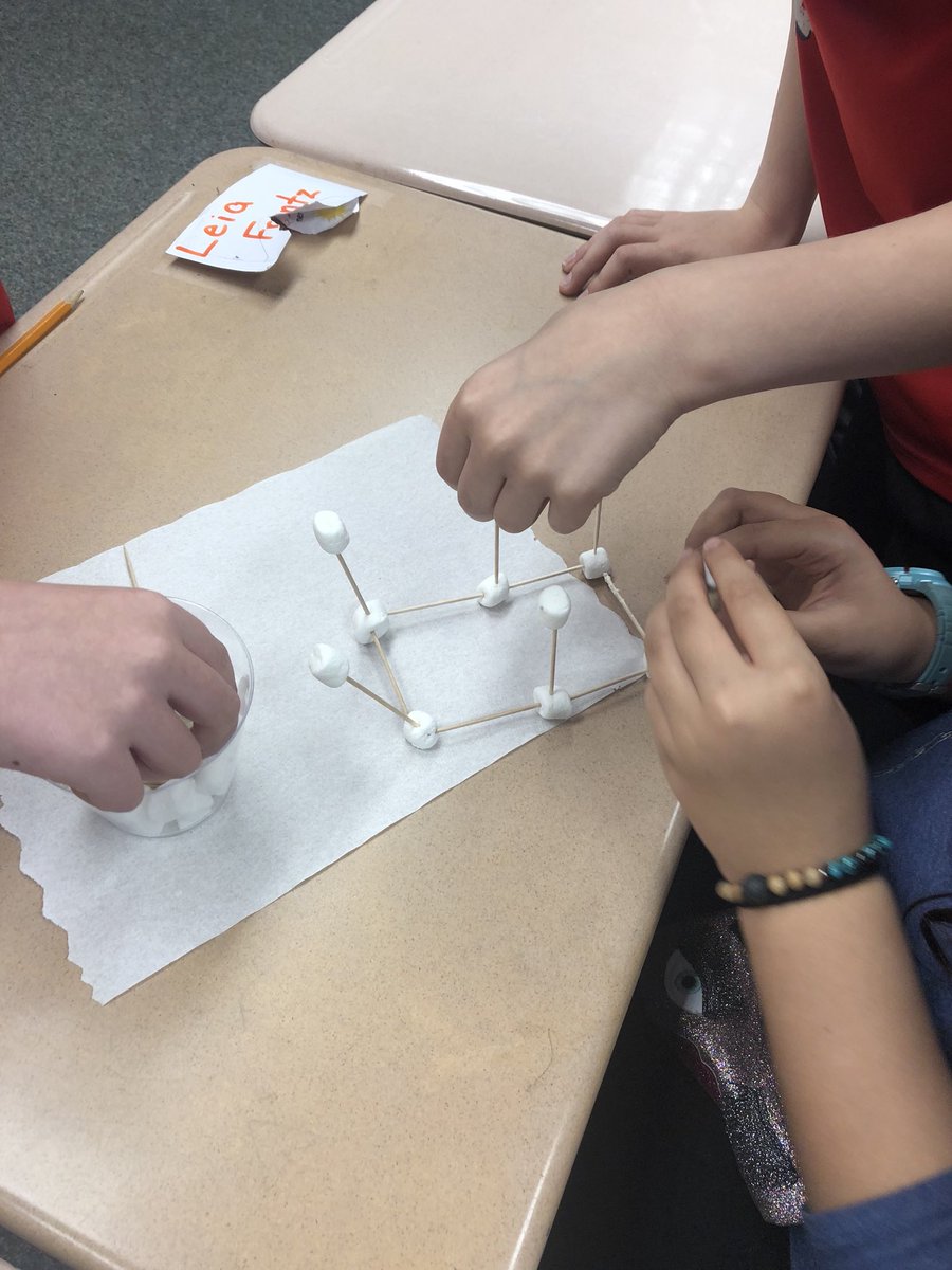 MrsBrillTweets's tweet photo. Students were tasked with designing a structure that could hold a cup filled with some math manipulatives. Our tables turned into a sticky mess, but it sure was fun! #205fun https://t.co/vP6eRGvGO5