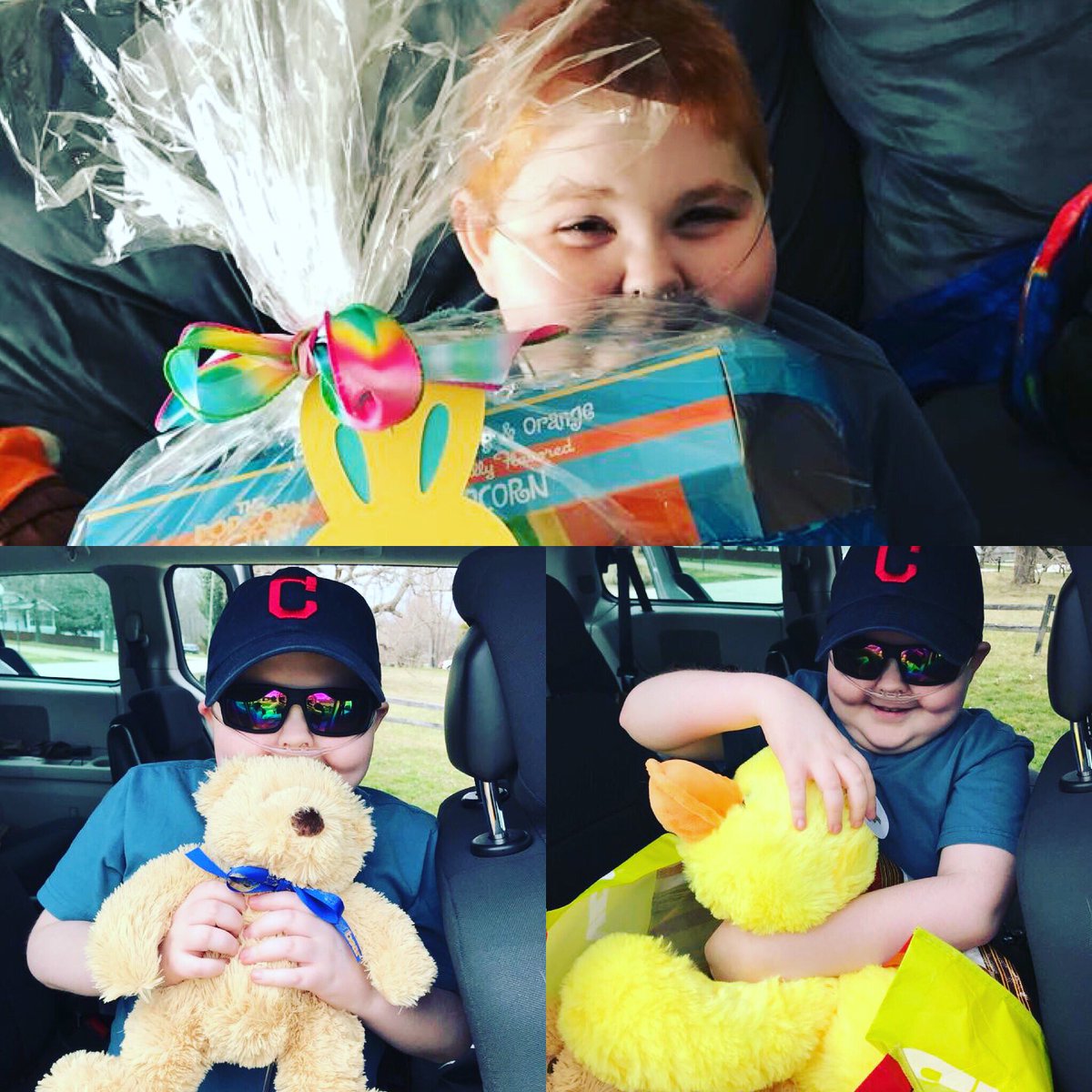 projectedbear's tweet photo. Meet one of our little Super Heroes Mark. He really enjoyed the Easter Love that we sent! We ❤️ Mark! #projectedbear #edbear18 #Cancer #easter https://t.co/i6tZpYQwbh