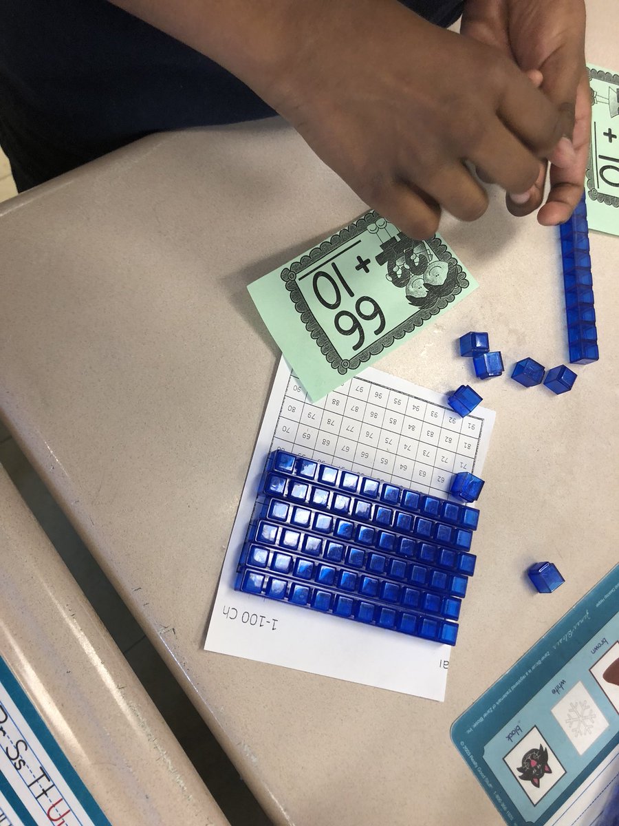 ms_grinham's tweet photo. Composing numbers by combining a a new strategy, #clearviewblocks, with our trusty #120chart. Coming soon - composing groups of 10 using these combined strategies. #maththinkers #fabulousfirsties https://t.co/k1PapVd3cQ