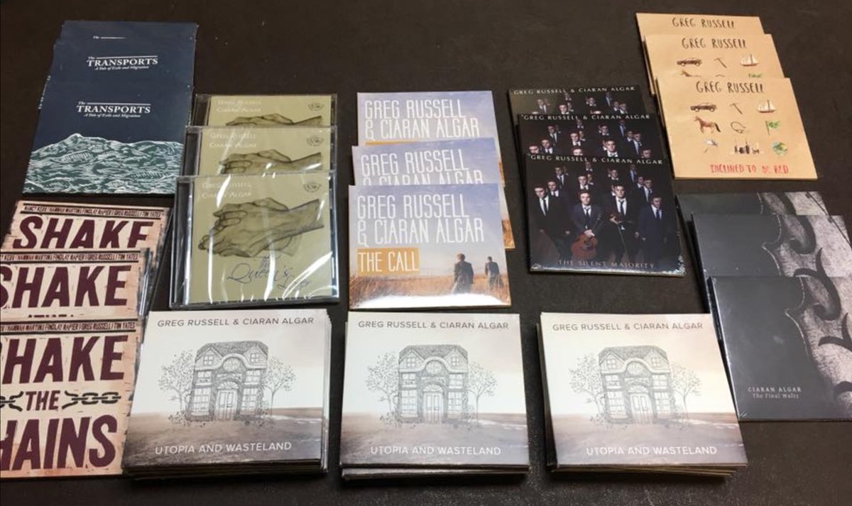 We have the brilliant award-winning Greg Russell and Ciaran Algar this Saturday 21st April. Don’t miss them - tickets utea.org.uk or Fish Out Of Water gallery or pay on the door if tickets still available on the night.