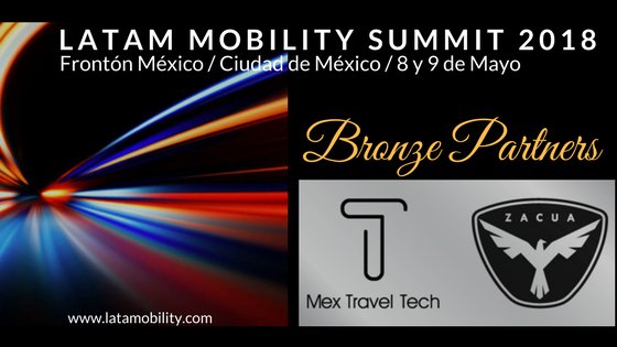 LataMobility's tweet photo. Es un placer anunciar a @ZacuaMexico y @MexRentACar como Partners del #LataMobilitySummit2018, un evento innovador dedicado al futuro de la #movilidadsostenible en #latinoamérica que se realizará los días 8 y 9 de Mayo en el Frontón México, Ciudad de #México. https://t.co/rUN53yRDd2