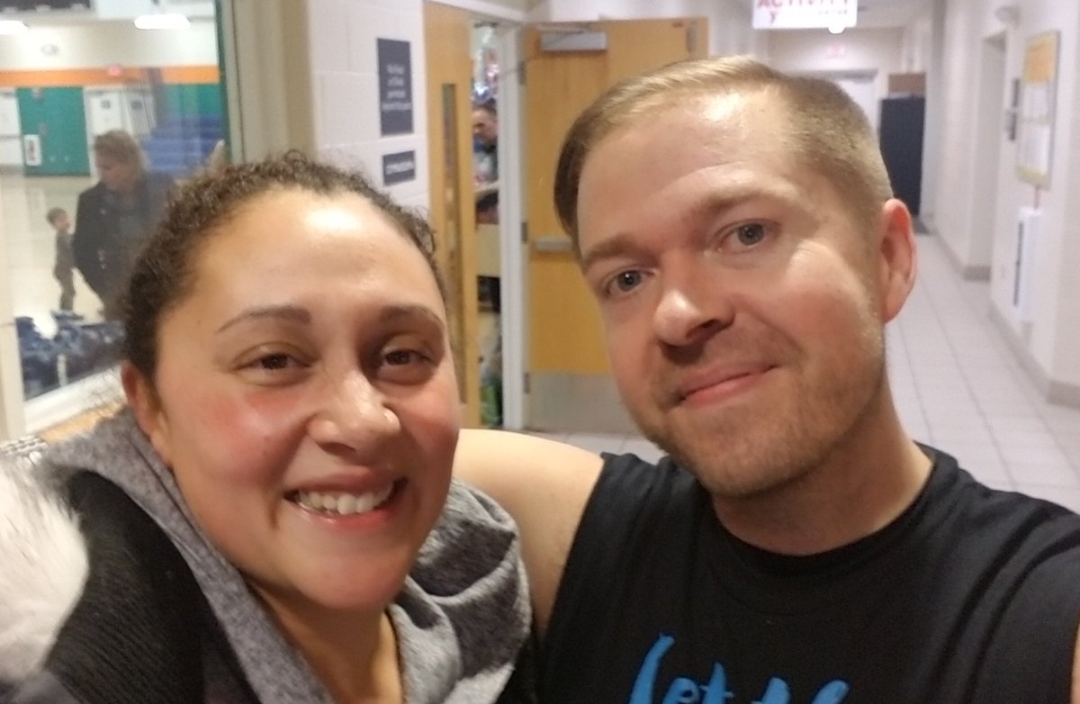 YMCAOlean's tweet photo. Amber and Mark took a break from the action at the Annual Zumbathon, and they decided to take a selfie!
.
.
.
.
#zumba #zumbathon #zumbafitness #smile #selfie #sweaty #cardio #dance #exercise https://t.co/Gh9kTDxO08