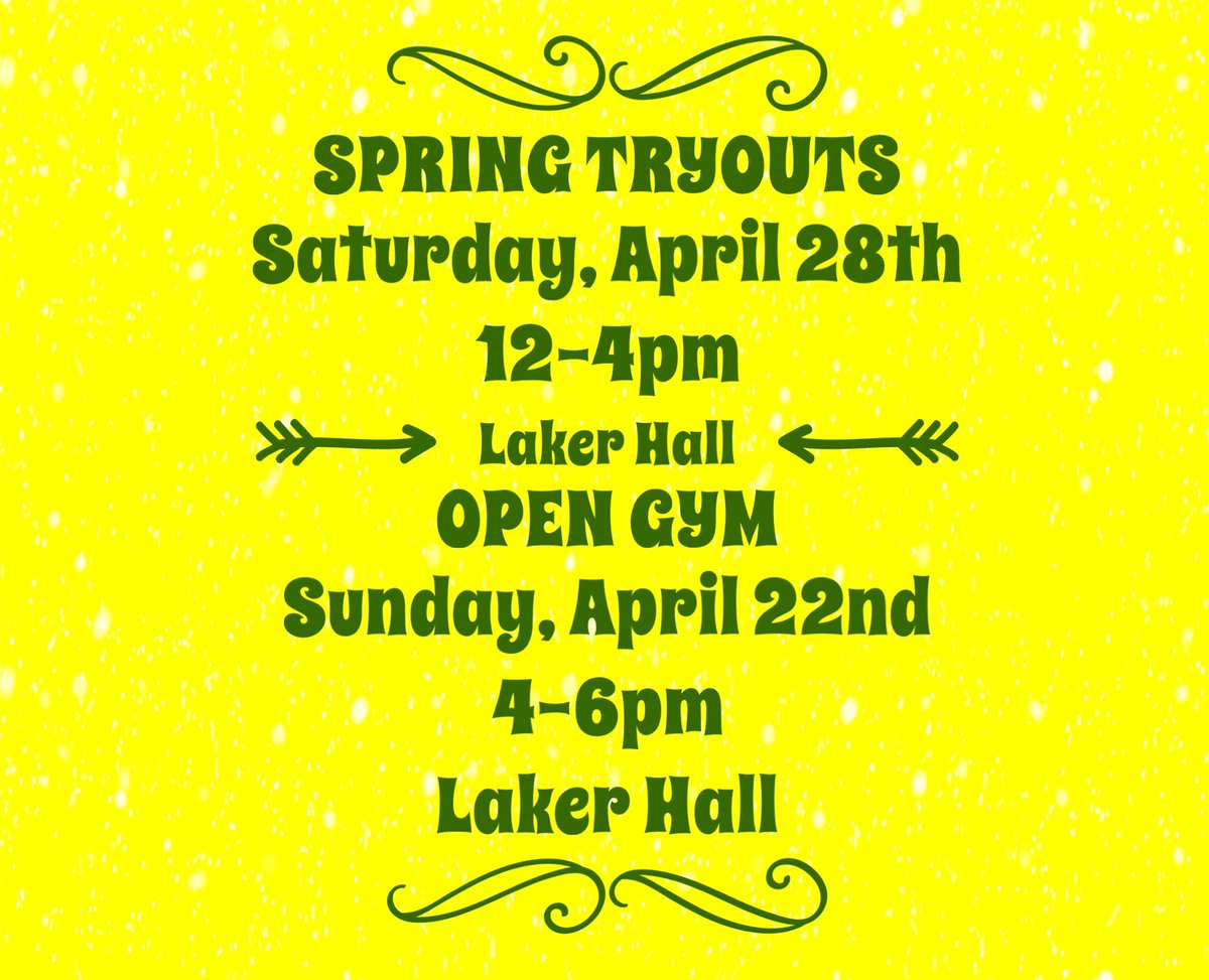 CheerOswego's tweet photo. Are you interested in cheering for Oswego State?! Here are the dates and times for our open gym &amp; spring tryout!! We hope to see you there! 🎀 If you have any questions contact us via social media or email us- oscheer@gmail.com https://t.co/Jk2hjNGZMJ