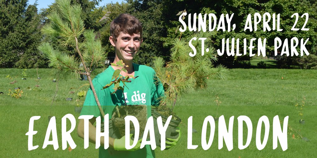 HeritageCouncil's tweet photo. This Sunday from 11am-3pm at St. Julien Park, join us and @UTRCAmarketing for the 25th Annual Earth Day #LdnOnt with free family fun! PLUS take home a tree from @CityofLdnOnt's Urban Forestry dpt! Learn more at https://t.co/2hEoSeduOC #TrailsOpenLondon #ldncleangreen https://t.co/LUrUJW01Oc