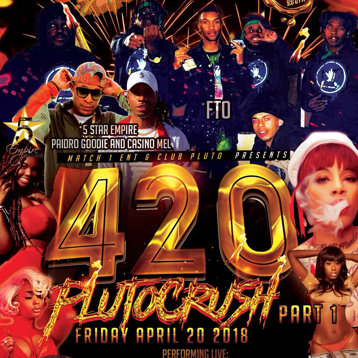 Matchones1's tweet photo. 4/20 AT CLUB PLUTO THIS WEEKEND PULL UP https://t.co/MdPavjjjzu