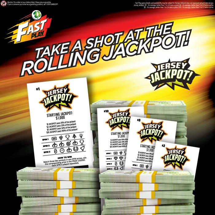 Take a shot at the rolling jackpot with 