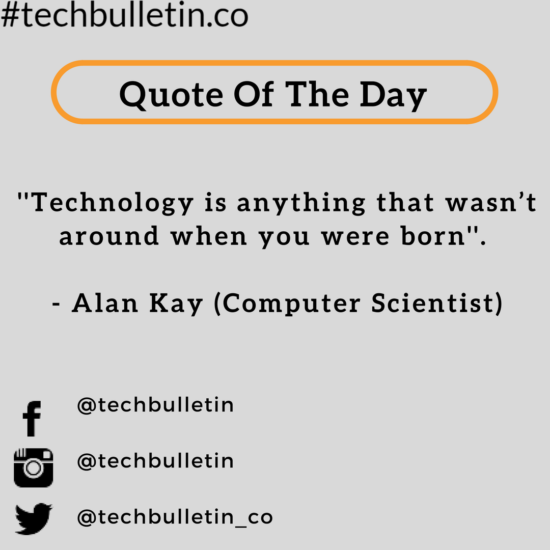 techbulletinuk's tweet photo. Techbulletin 'Quote of The Day' by Alan Kay (Computer Scientist)
#techbulletin #quoteoftheday #alankay #computer #scientist #technology #science #engineering #society #object #oriented #programming #graphical #user #interface #design #dynabook #smalltalk #windows #stanford #UCLA https://t.co/CMI07AUwCX